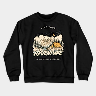 Find Your Adventure Camping T-Shirt Crewneck Sweatshirt